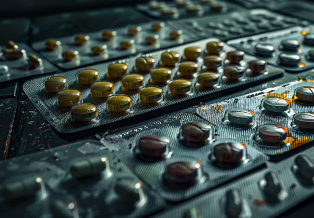 Tabletten in Verpackung